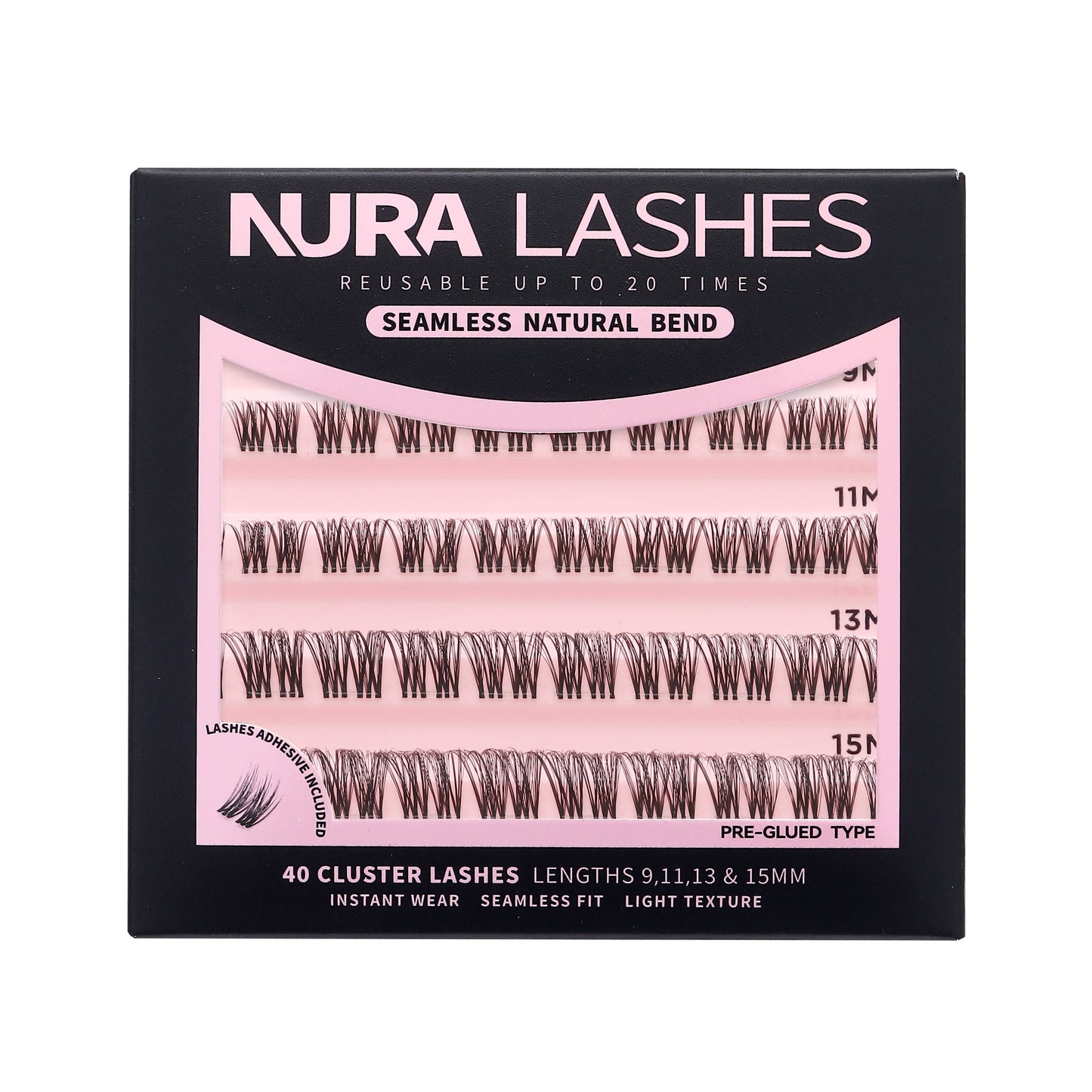 Seamless Natural Bend | DIY Cluster Lashes