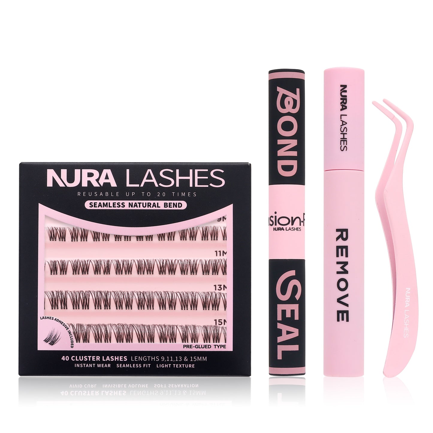 Seamless Natural Bend | DIY Cluster Lashes