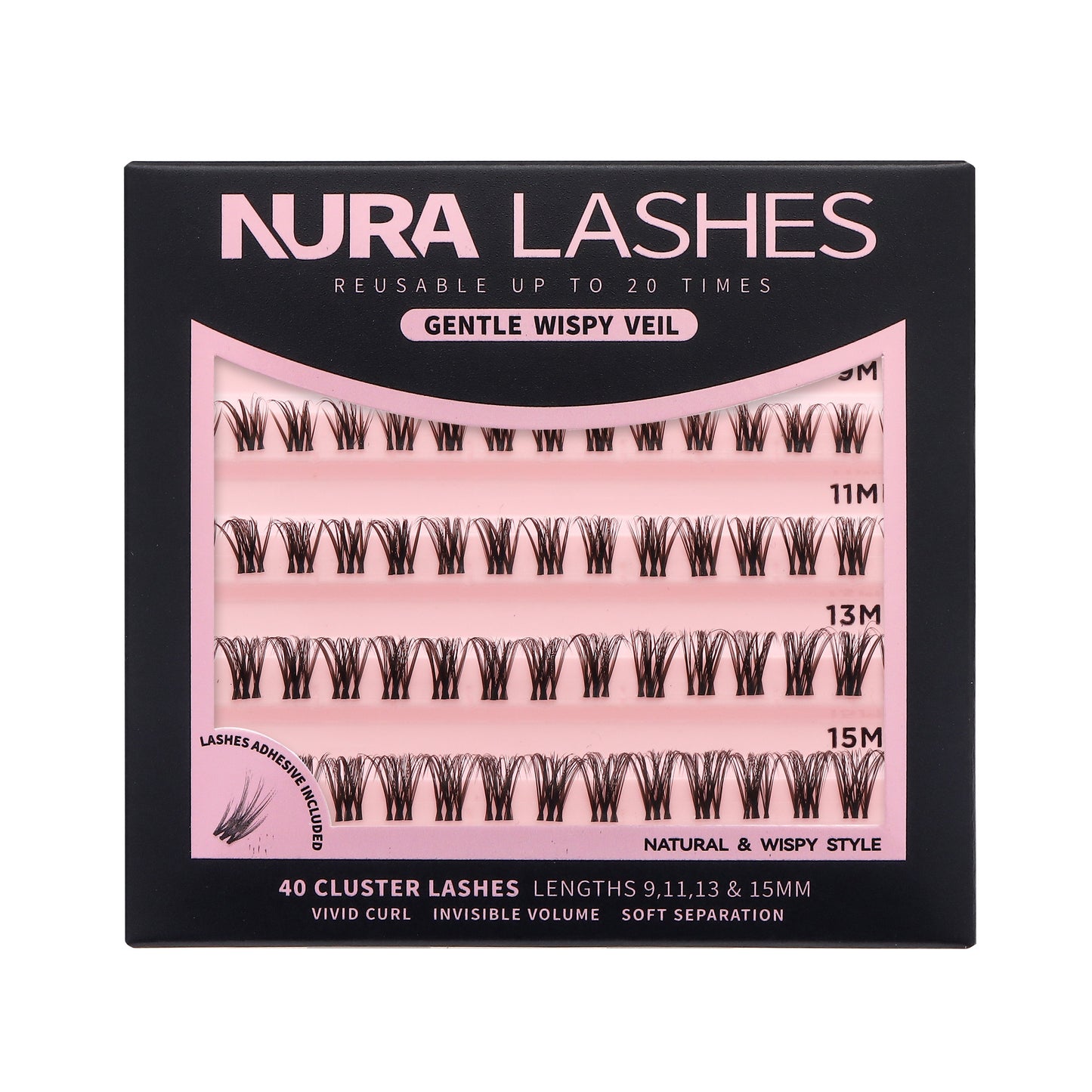 Gentle Wispy Veil | DIY Cluster Lashes