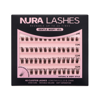 Gentle Wispy Veil | DIY Cluster Lashes