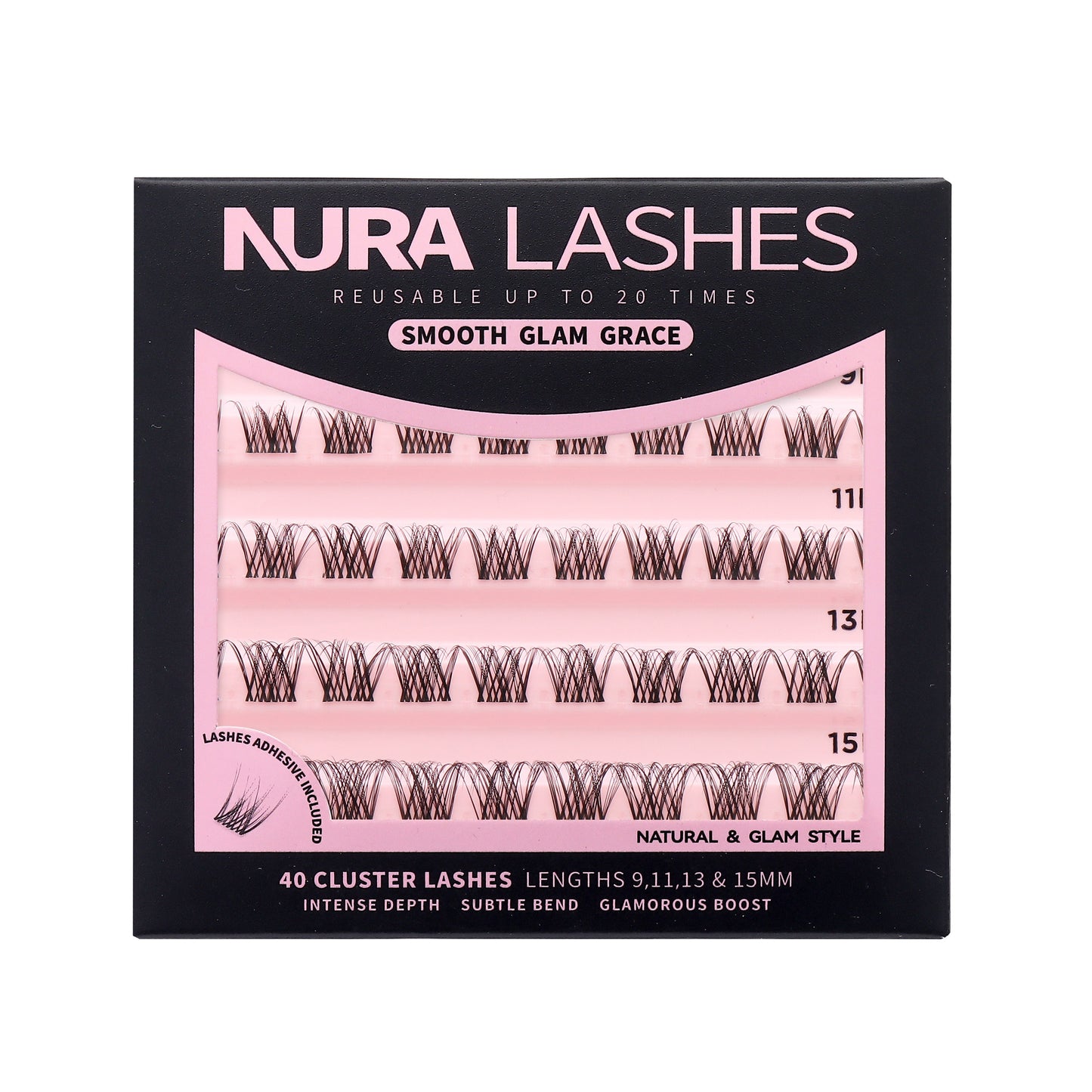 Smooth Glam Grace | DIY Cluster Lashes