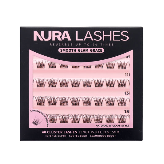 Smooth Glam Grace | DIY Cluster Lashes
