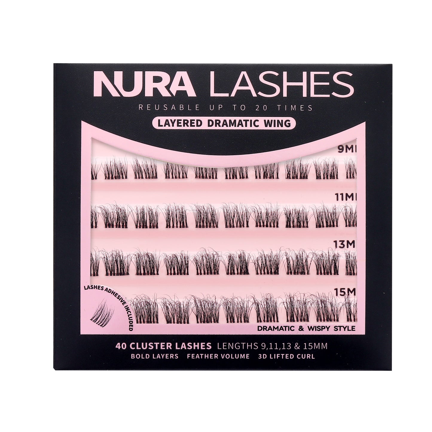 Layered Dramatic Wing | DIY Cluster Lashes