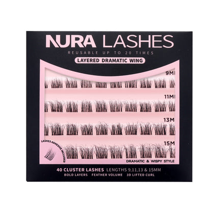 Layered Dramatic Wing | DIY Cluster Lashes