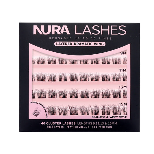 Layered Dramatic Wing | DIY Cluster Lashes