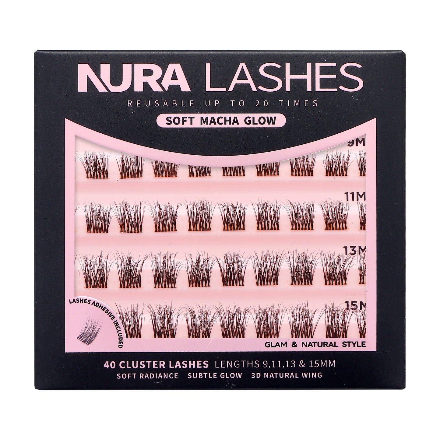 Soft Macha Glow | DIY Cluster Lashes