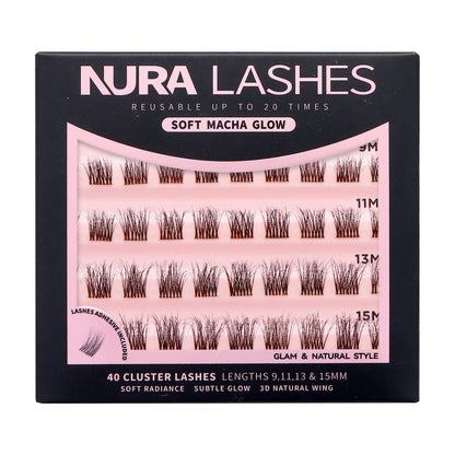 Soft Macha Glow | DIY Cluster Lashes